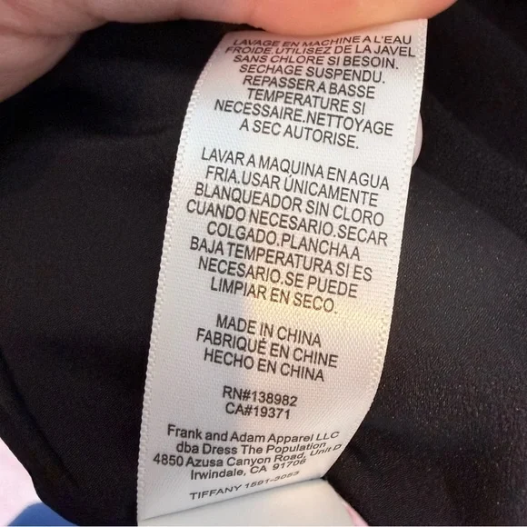 NWT Dress The Population Tiffany One-Shoulder Midi Dress in Black - Large - Picture 10 of 11